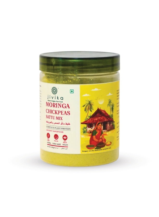 Jivika Moringa Chickpeas Sattu Mix - 200G - Image 1